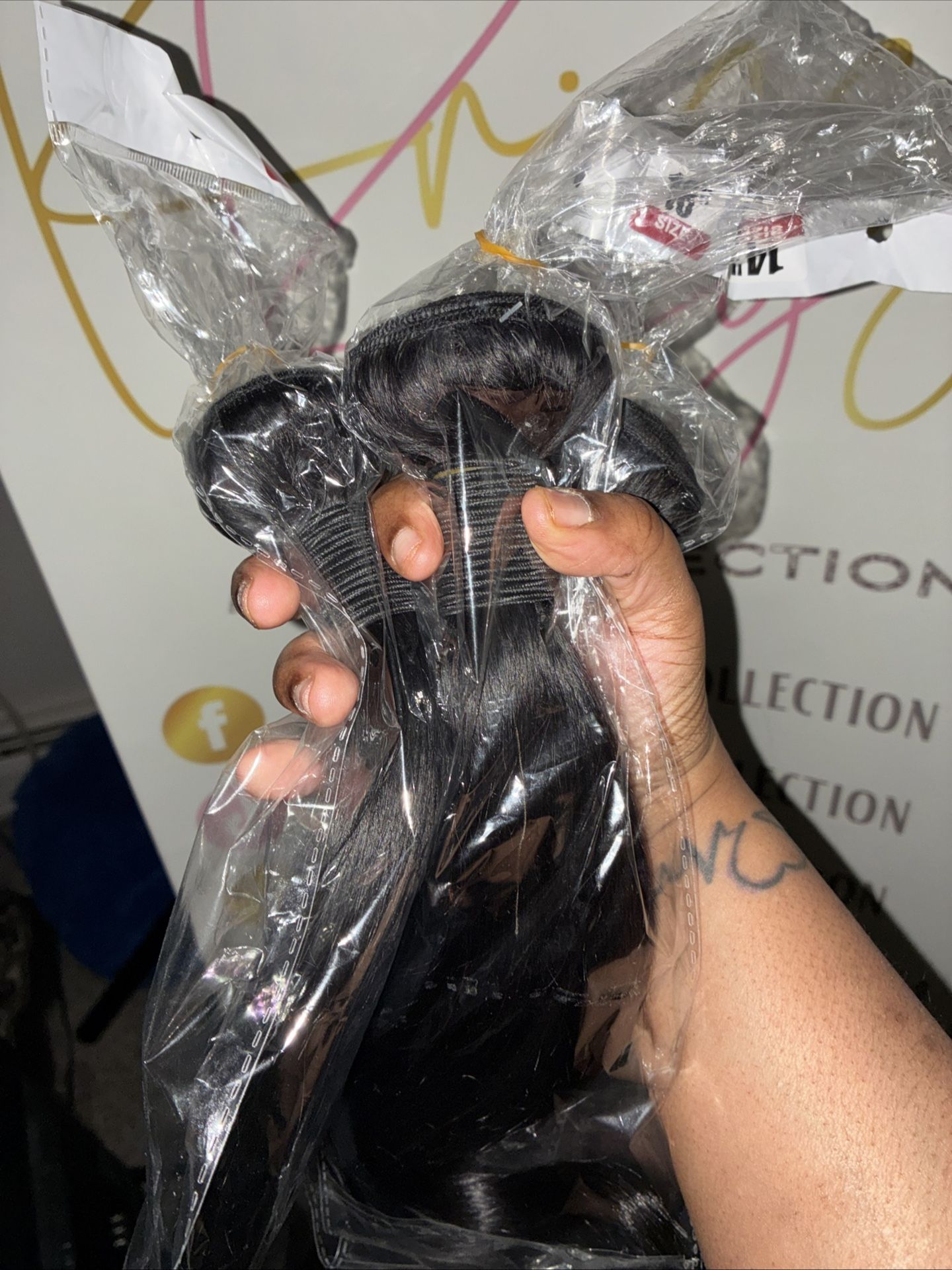 Virgin human Hair Bundles & Closure