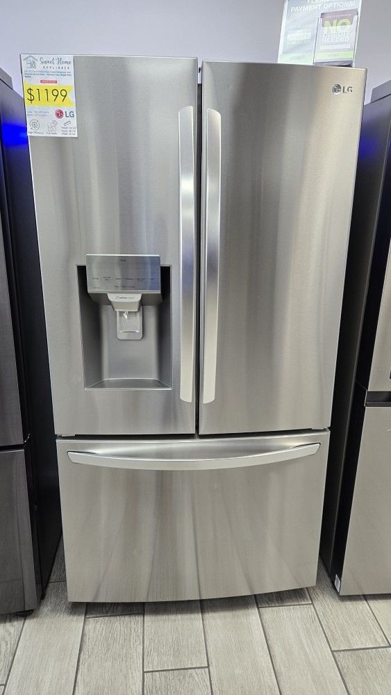 28 cu. ft. 3 Door French Door Refrigerator with Ice and Water with Single Ice in Stainless