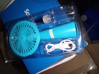 Portable Handheld Misting Fan with USB Cable