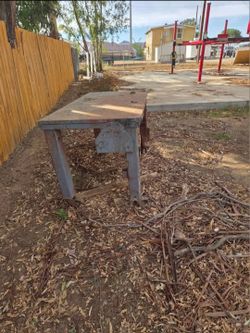 Metal Bench Table