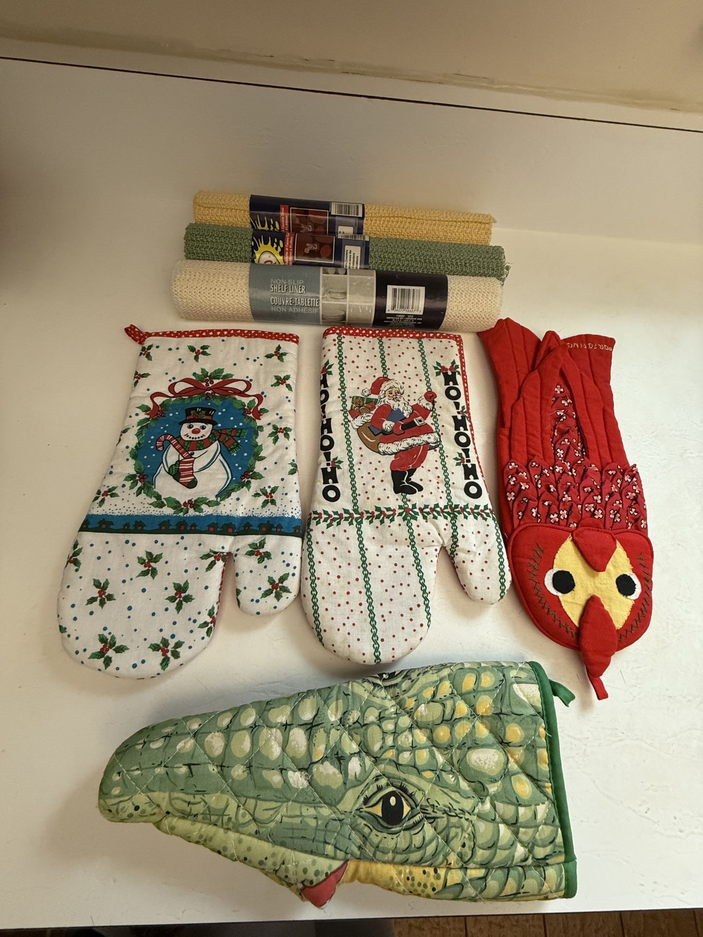 New kitchen gloves and shelf liners (all for $13)