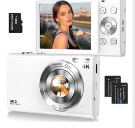 New Digital Camera,Autofocus 4K 48MP Vlogging Camera