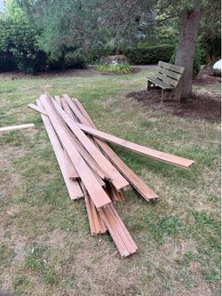 ~18 16ft long composite deck boards FREE