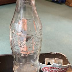 Coca Cola Glass Bottle & Opener