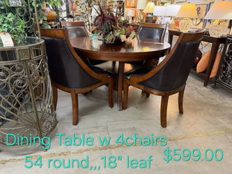 Round Dining Table w 4 Chairs We are located at 2811 East Bell road. Another Time Around Furniture.