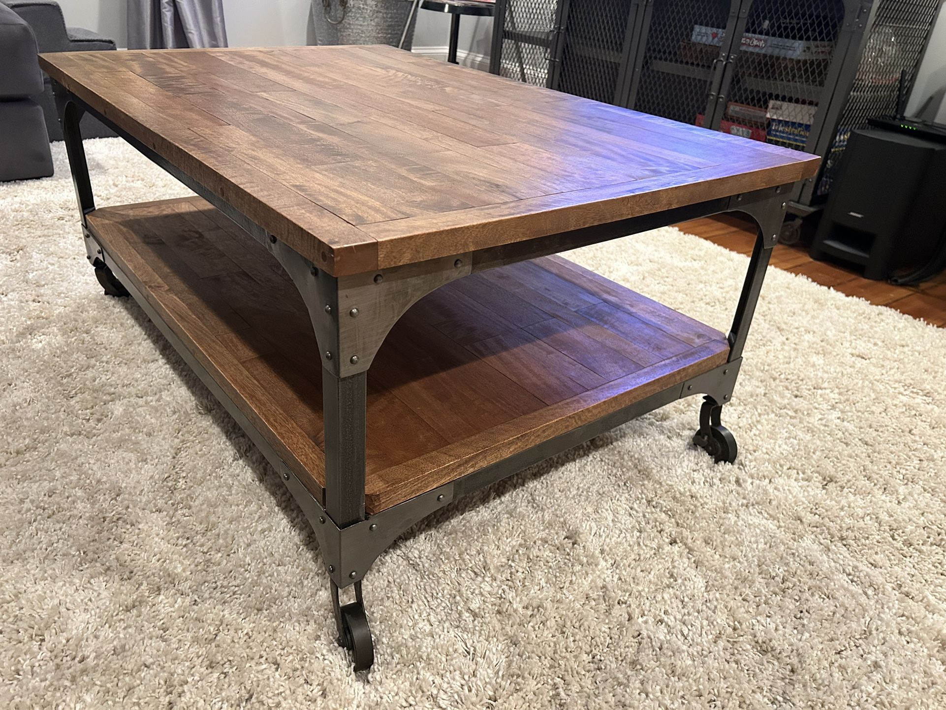 Rustic Industrial Coffee Table