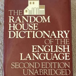 The Random House Dictionary Of The English Language Second Edition Unabridged, ultimate dictionary book reference, massive hardcover classic collectib