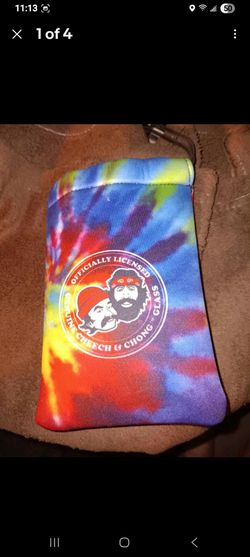 Cheech & Chong Neoprene Protective Pouch Zipper Case Storage Bag. Used