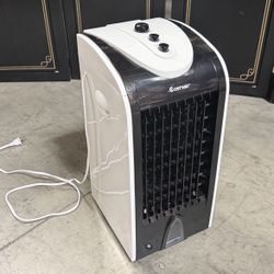 $45 As Is As Is- New 3-in-1 Portable Cooling Fan with 3-Speed. (missing One Wheel And Ice Crystal Boxes)