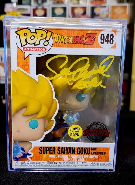 Dragon Ball Z Super Saiyan Goku Funko Pop Signed By SEAN SCHEMMEL Basic JSA Certification 