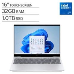 HP OmniBook 7 16" Laptop - Intel Core 9 270H - 2K OLED 120Hz Touchscreen - 32GB Memory - 1TB SSD