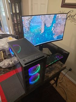 Ibuypower gaming computer/ dell curved monitor