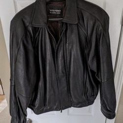 Wilson's Thinsulate Leather Jacket with Zip In Vest