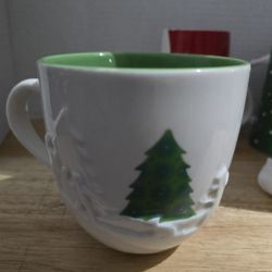 Starbucks holiday white christmas mug