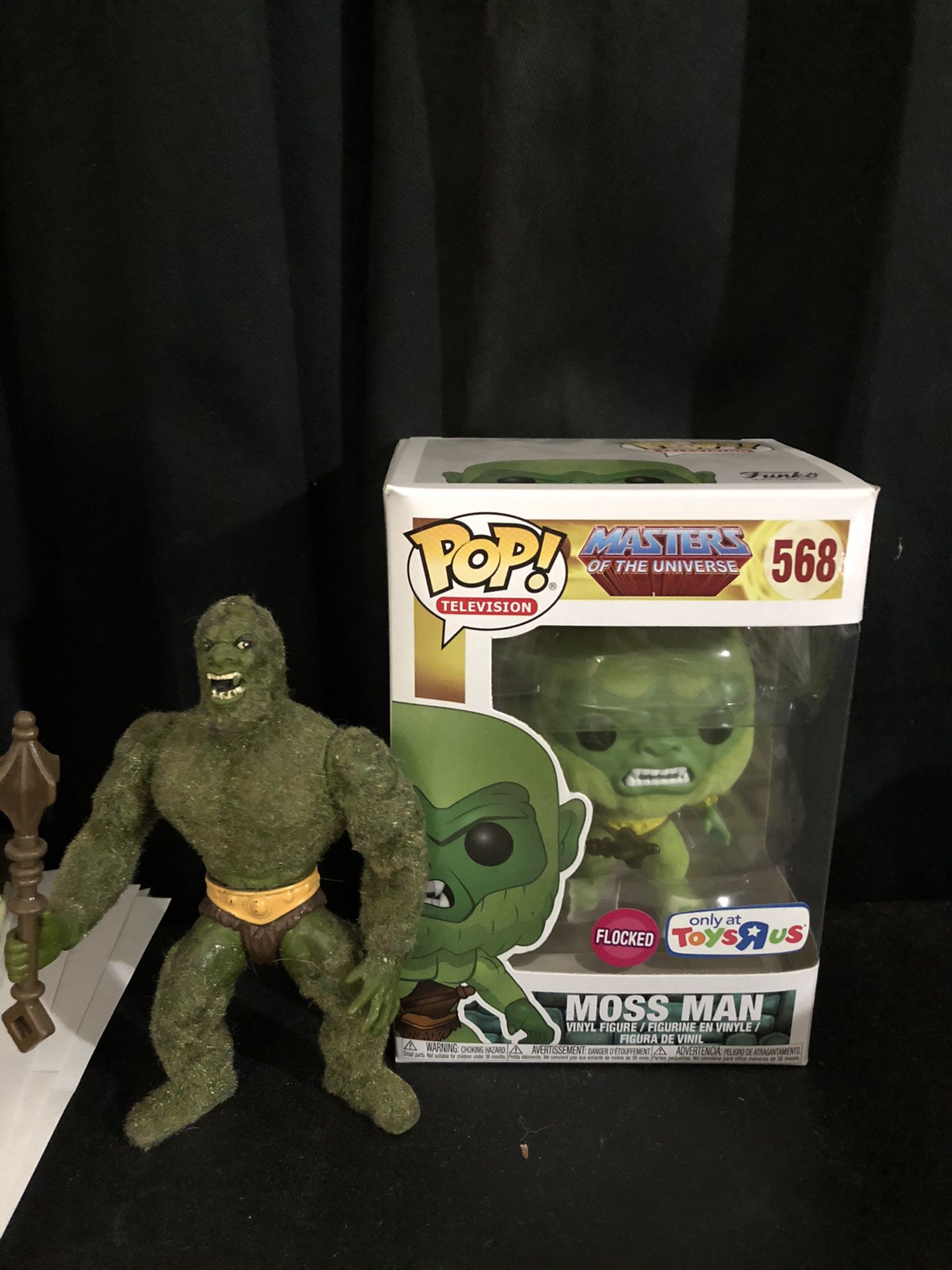 Moss man masters of the universe funko pop toys r us edition and vintage figure