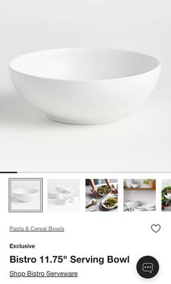 Crate and Barrel Bistro Serving Bowl