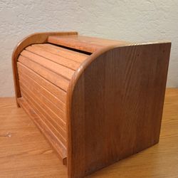 Vintage Wooden Bread Box 