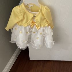 Baby Girl Dress Yellow 