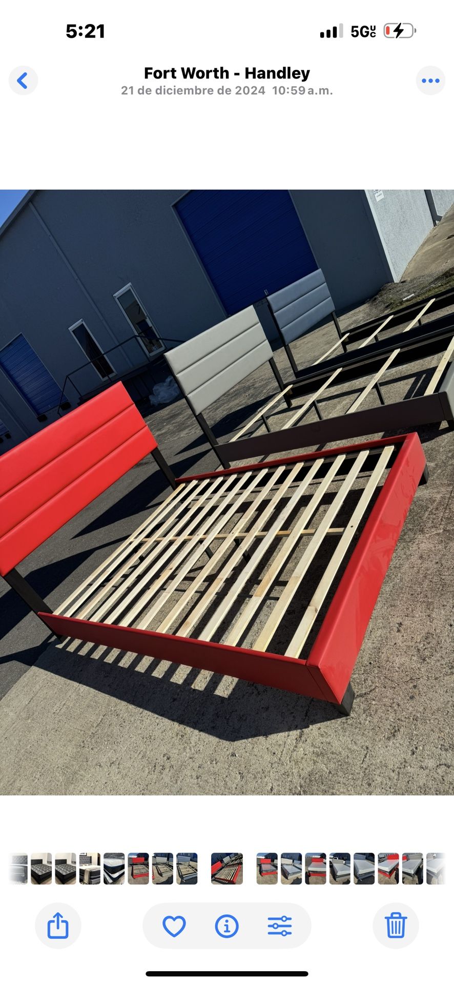 New Queen Bed Wht Matres For $269