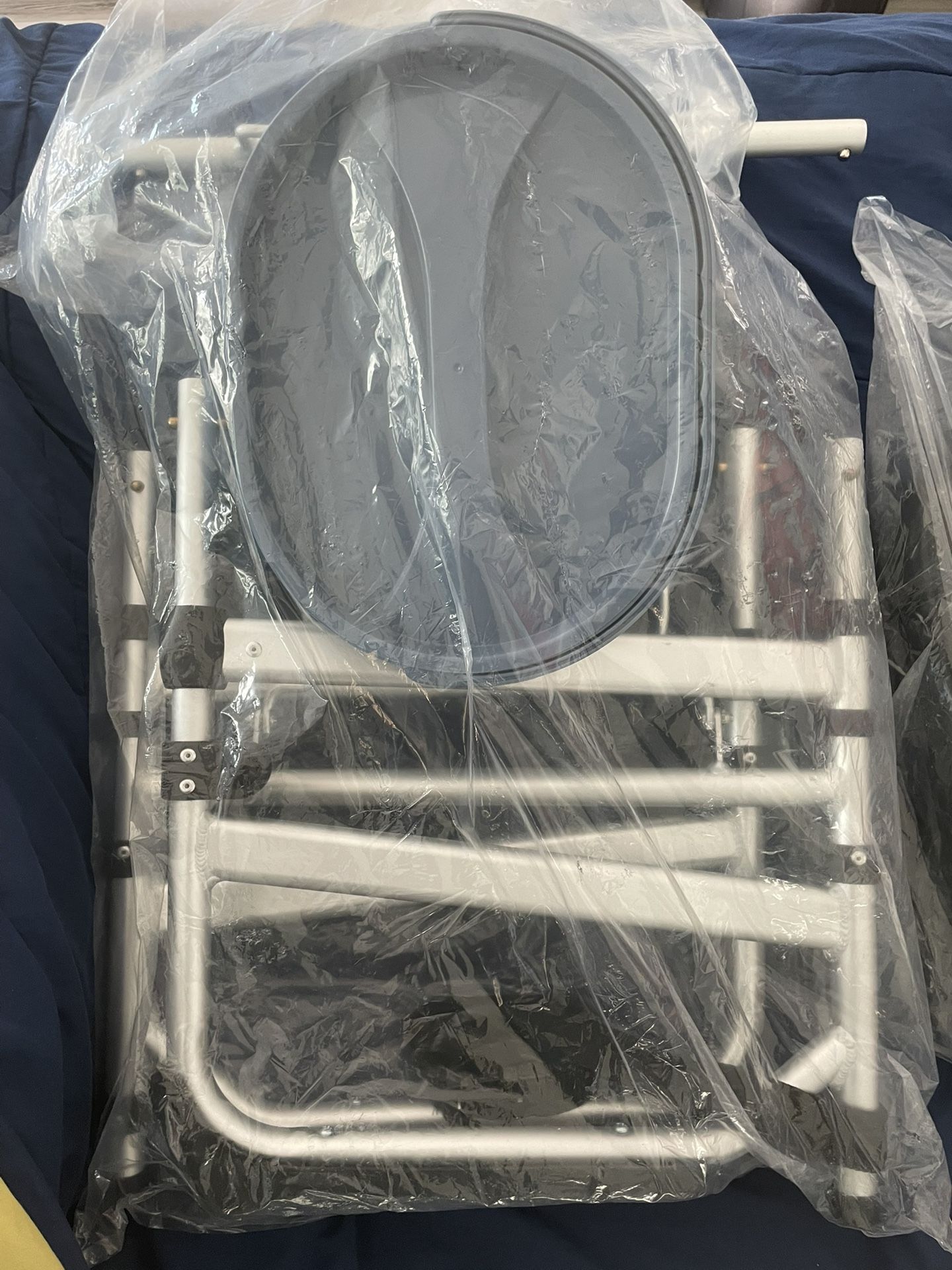 Senior Bedside Commode Wheelchair W/ Bucket