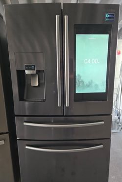 Samsung Family Hub black stainless 4-door French door refrigerator