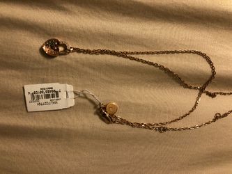 Michael Kors rose gold necklace