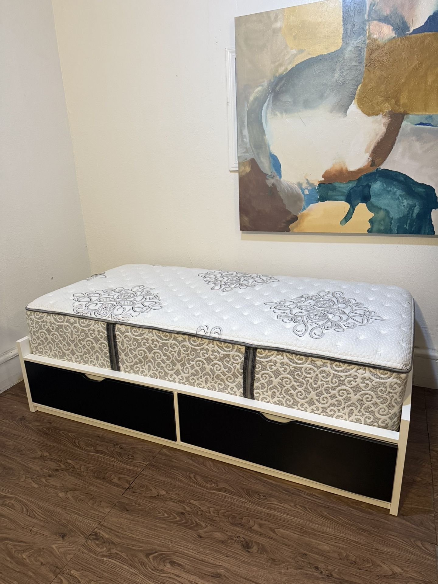 Twin Size Bed - Storage- Mattress