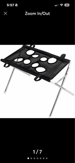 New! Black foldable pet grooming hammock stand w/ leg holes for pet safe at home.