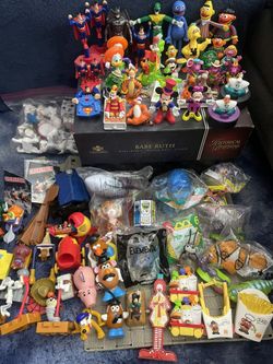 Collection Of McDonald’s Burger King Disney Marvel Toys- Minnie Mickey Superman Lion King Bugs Life Mr. Potato Head Space Jam Woody Buzz & 100+ More!
