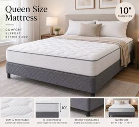 Queen Size 10” Mattress – Brand New