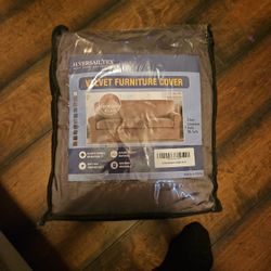 Velvet Furniture Cover For A Sofa. 