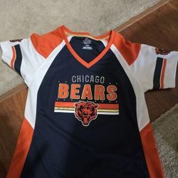 CHICAGO BEARS BLING SHIRT LARGE NEW MAJESTIC 