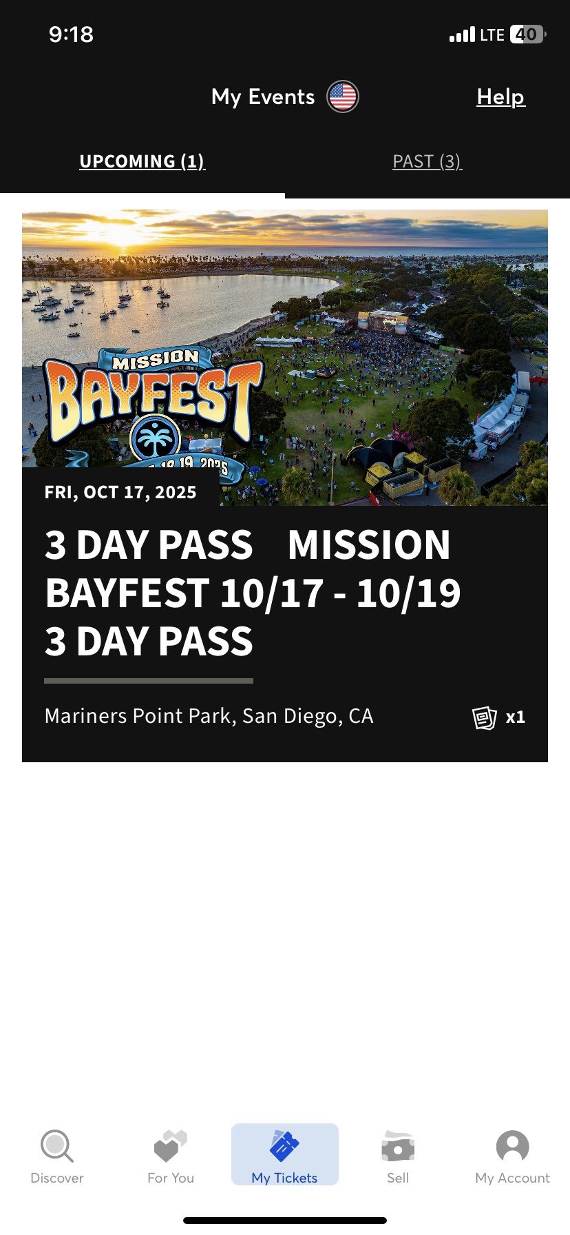 Bayfest Festival Ticket