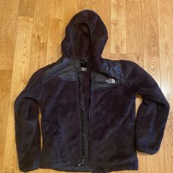Girls Black Fleece NorthFace Jacket $10 Size 8