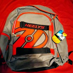 Heelys Thrasher Backpack Brand New With Tags & Exterior Skateboard Straps