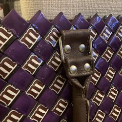 M&M purse or laptop bag, artisan, upcycled, sustainable fashion