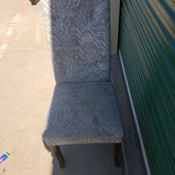 Single vintage high back chair