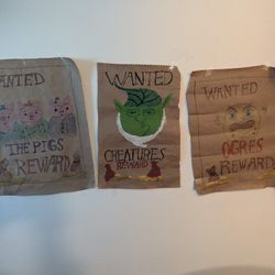 Party Posters (Shrek Themed)