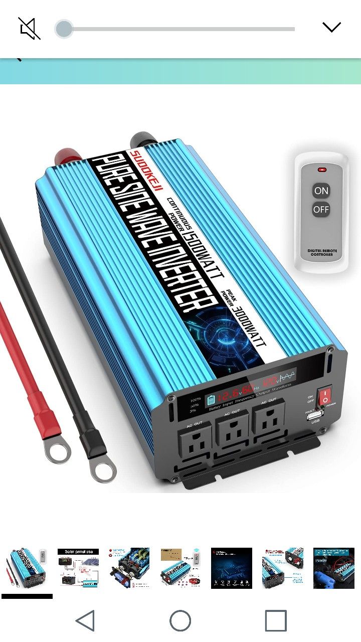 1500W (3000W Peak) Solar Generator+30W Mono Solar Panel