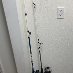 2 Good Condition Fishing Poles