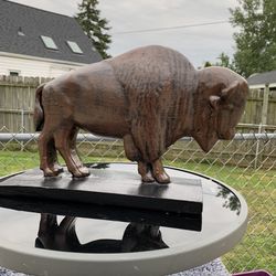 The Classic Brown Buffalo Statue