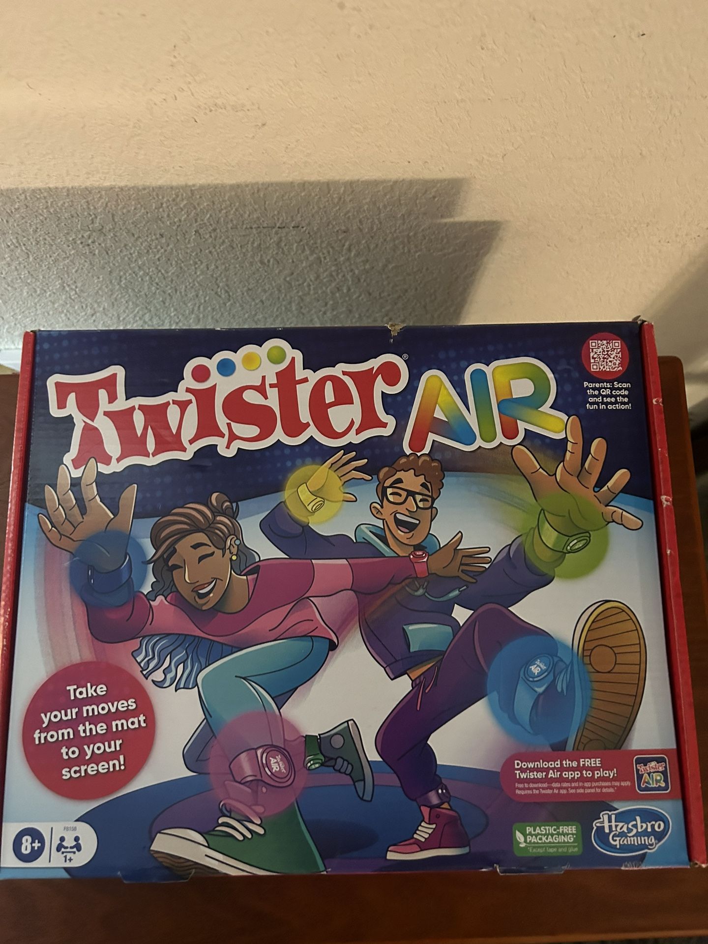 Hasbro Gaming Twister Air Game | AR App Play Game with Wrist and Ankle Bands New