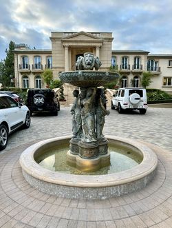 Large Four Seasons Bronze Neo Classical Garden Water Fountain