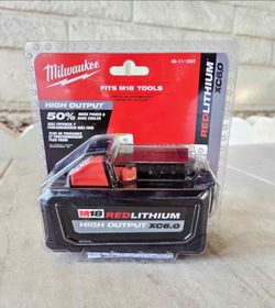 Milwaukee 18V High Output Battery 6ah