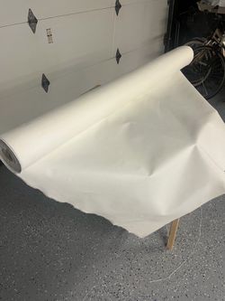 White Upholstery Material / Wall Fabric Panel / Tarp