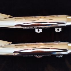 Genuine Harley-Davidson Softail Fishtail Mufflers