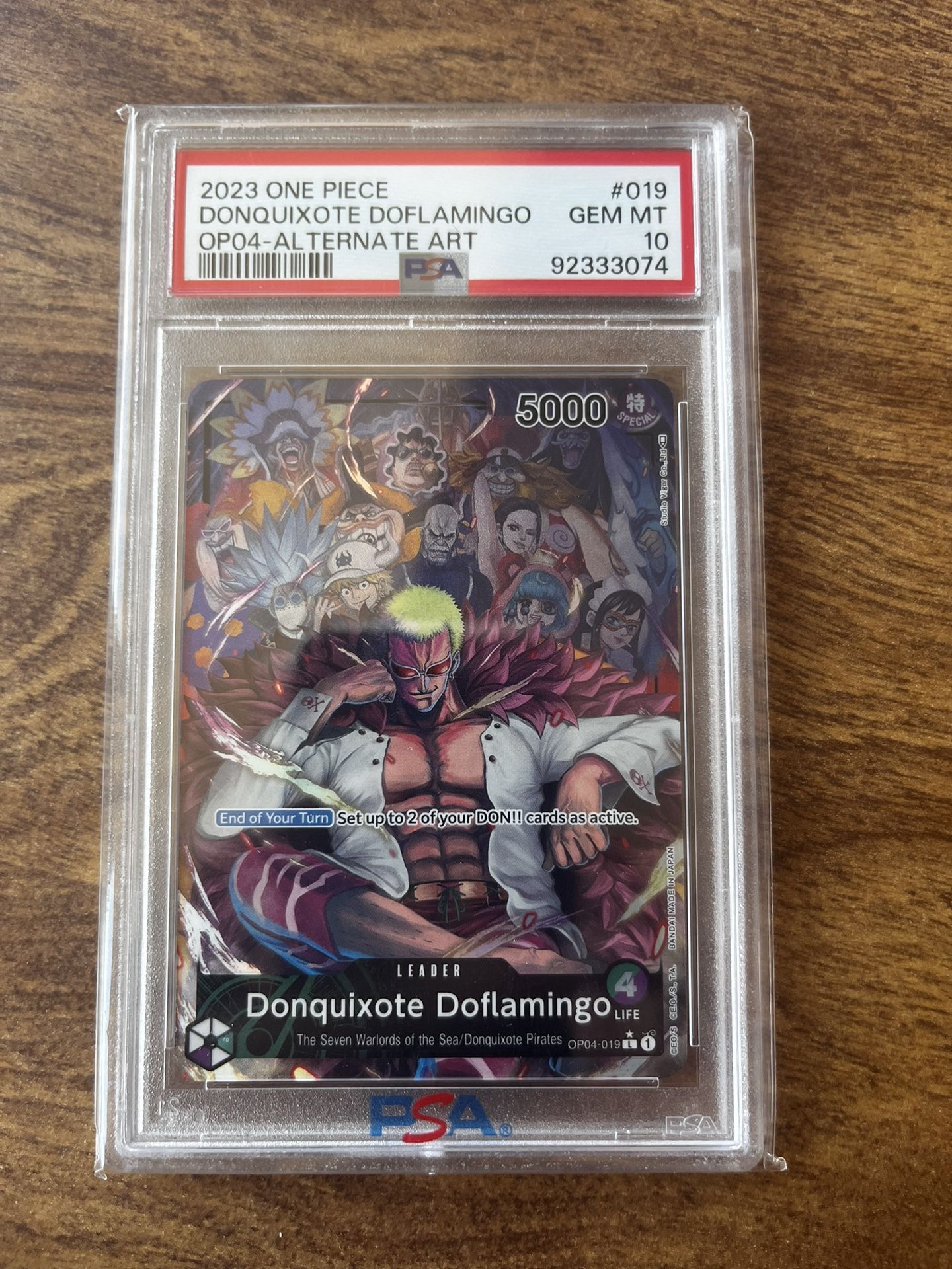 Psa 10 Donquixote Doflamingo Alt Art