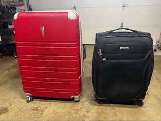 Suitcase and Carry On ( used ). Suitcase  12 x 18 x 30. and  Carry On  10 x 16 x 24  inches .