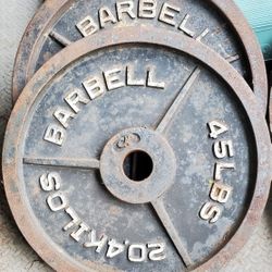 45 Lbs Olympic Plates
