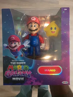 Jakks Pacific The Super Mario Galaxy Movie Mario & Luma Figure NIB